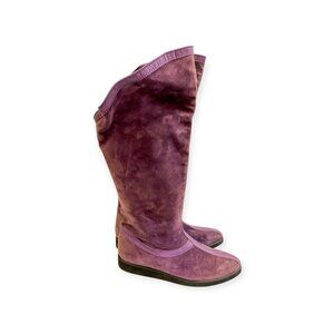 Vintage Rare Kansai by Giancolombo‎ Purple Suede Boots